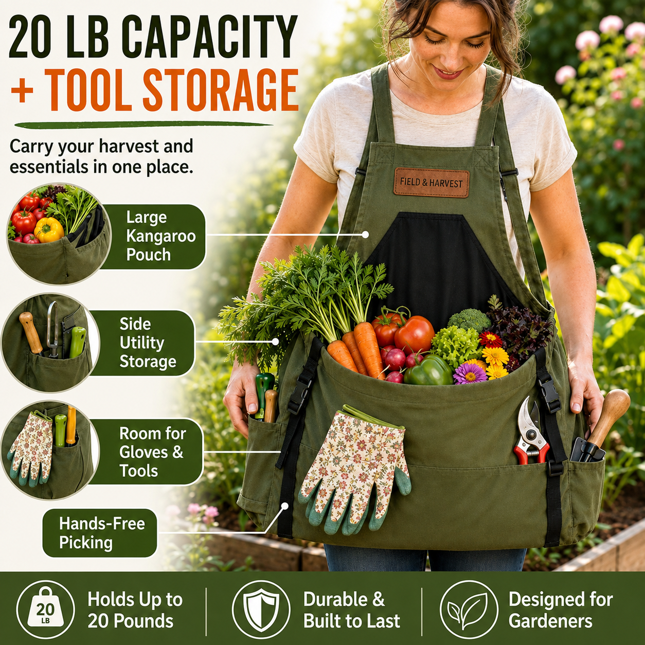 The MrGardenmate Carrier - 1-Second Harvest System